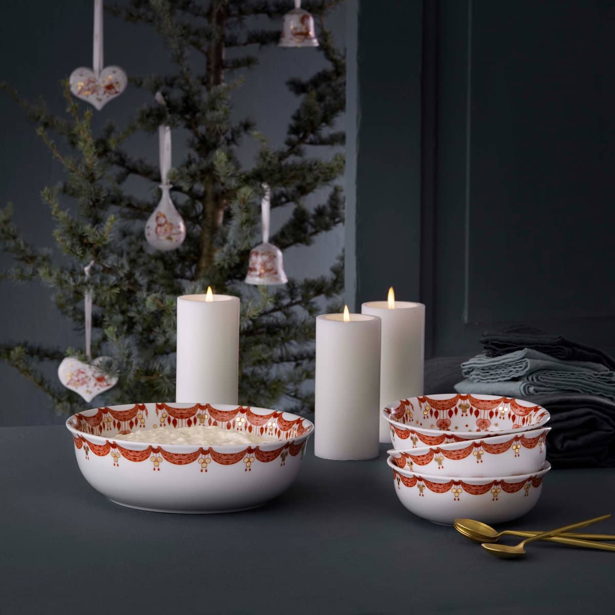 Guirlande julstkål 24,5 cm.