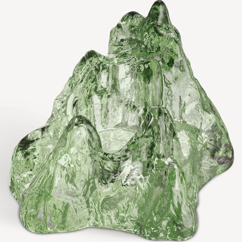 The Rock telysholder 9,1 cm, grønn