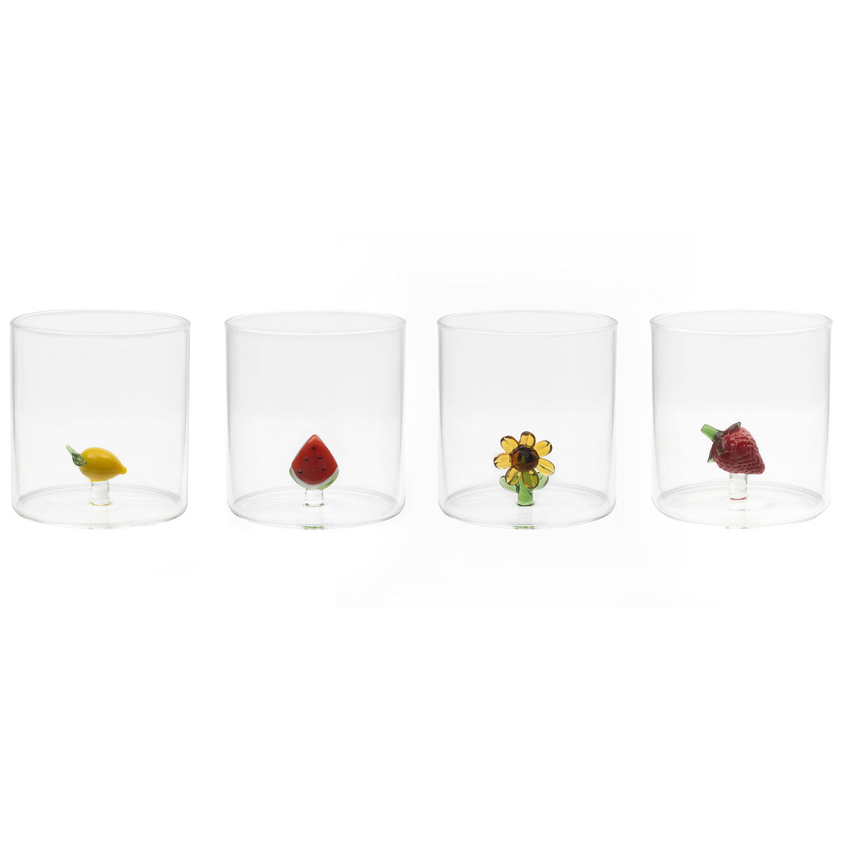 Tumbler-lasi 4 kpl, hedelmäteema