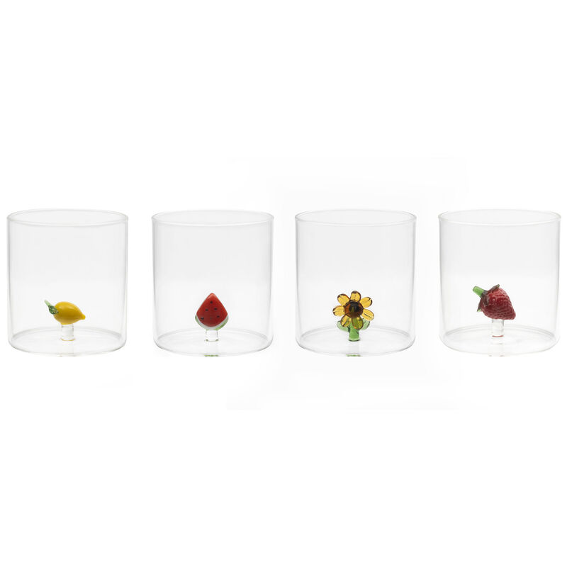 Tumbler-lasi 4 kpl, hedelmäteema