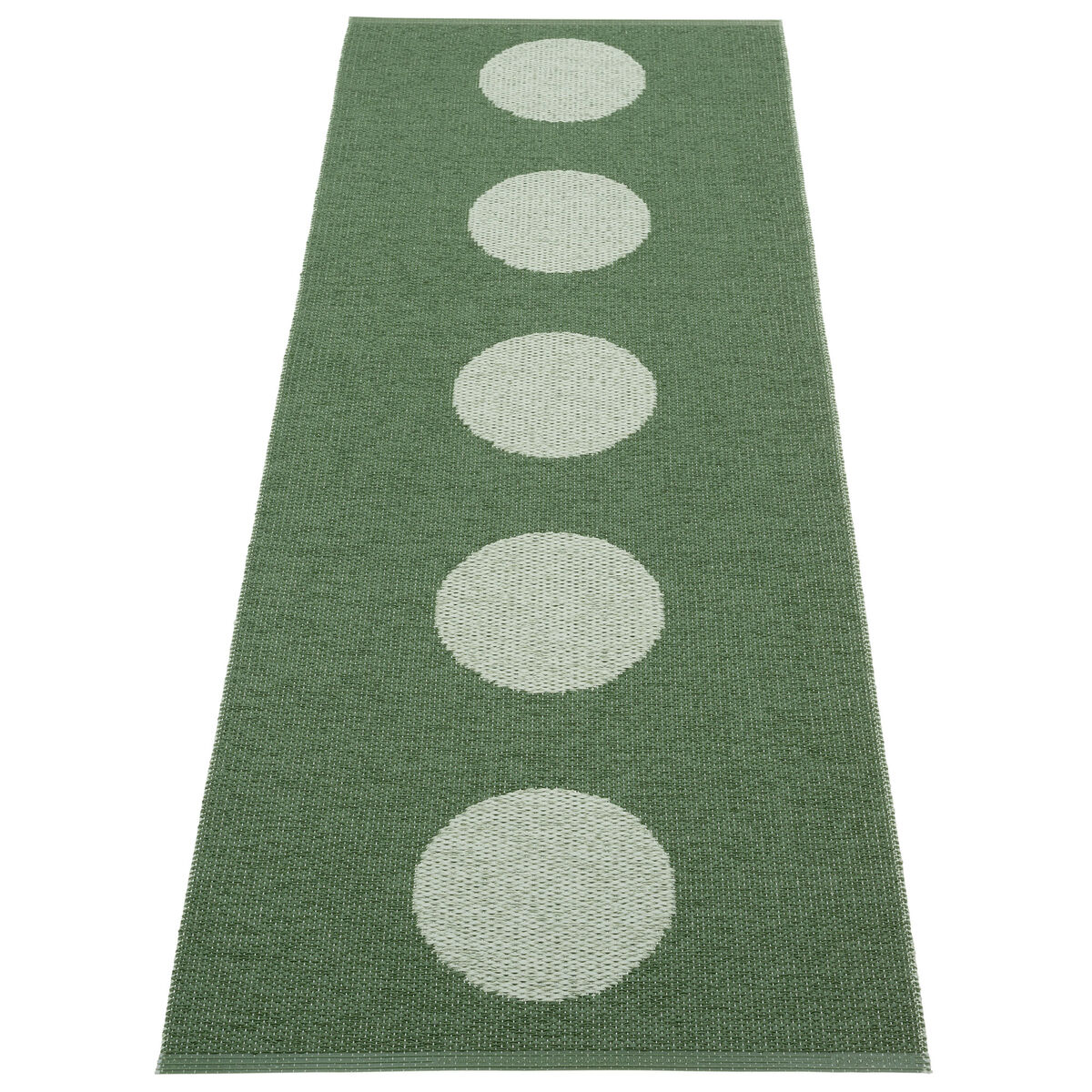 Pappelina Vera Pop Tæppe 70x200 cm, Leaf/Misty Mint