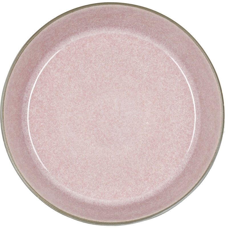 Suppeskål 18 cm grå/rosa