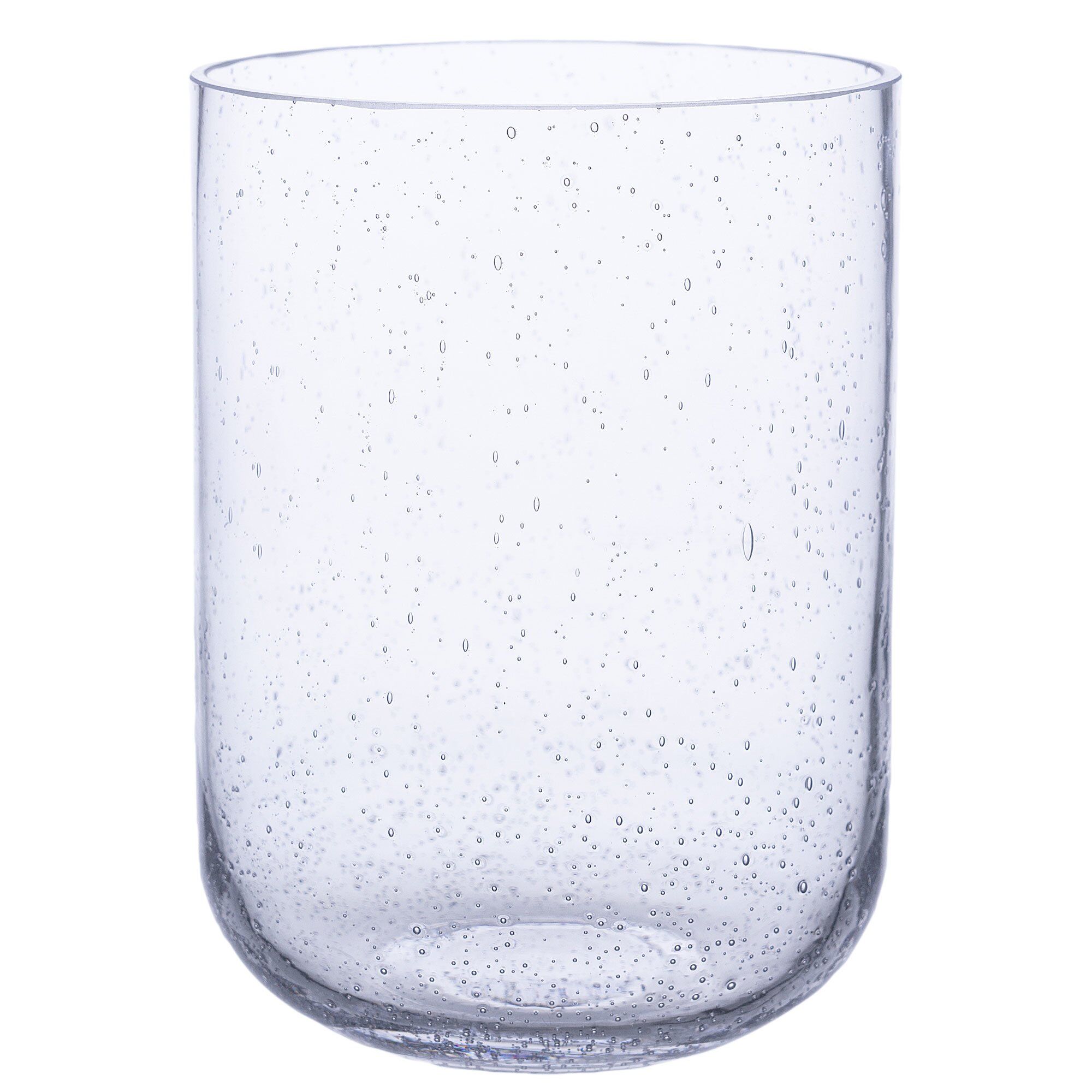 Glasvas 18 cm, mönstrat glas