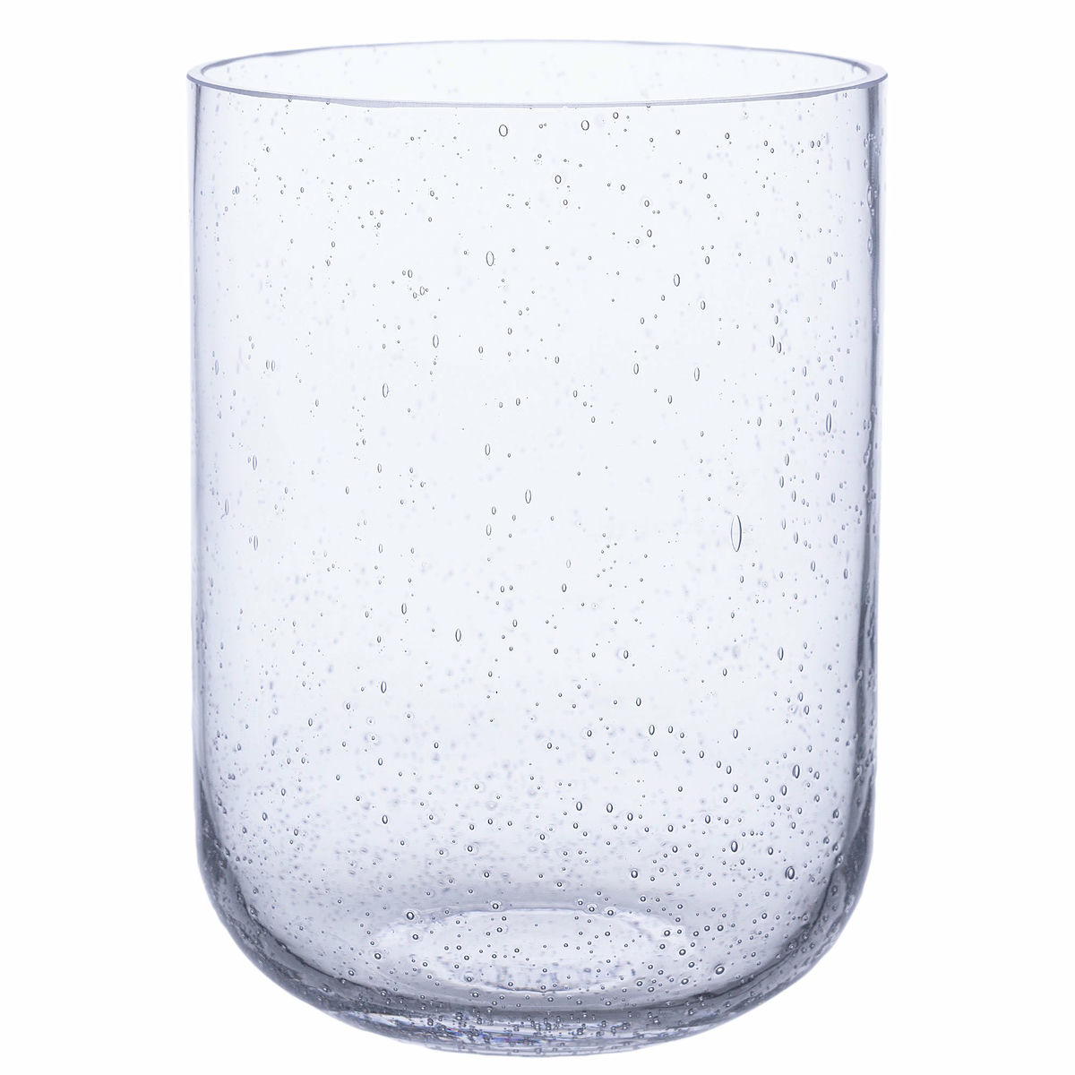 Glasvas 18 cm, mönstrat glas