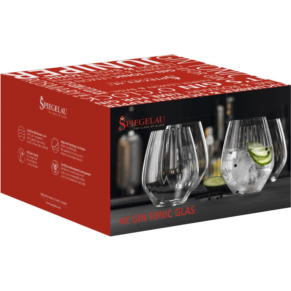 Gin & Tonic -lasi, 63 cl, 4 kpl