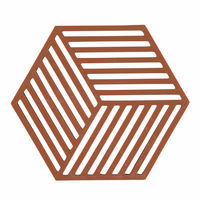 Hexagon grytunderlägg, terracotta