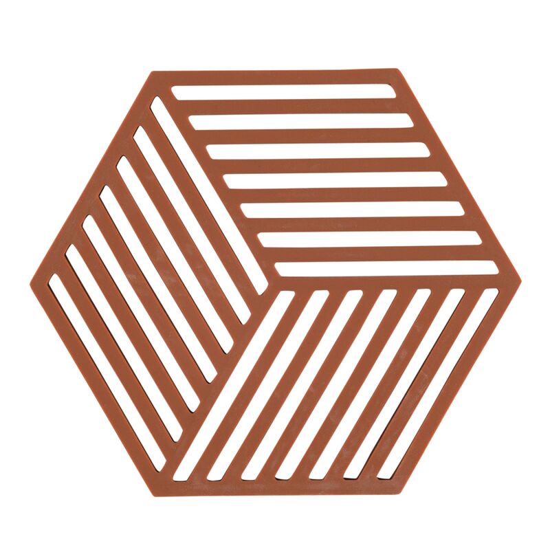 Hexagon Bordskåner, terrakotta