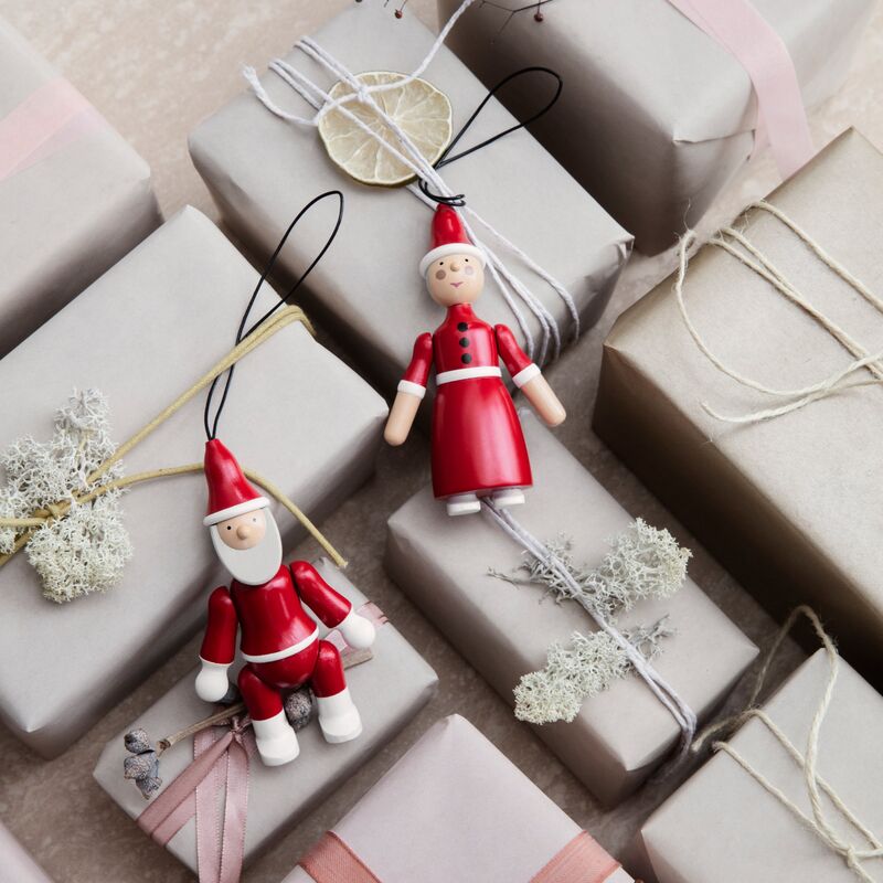 Julemand og Nissemor, rød/hvid