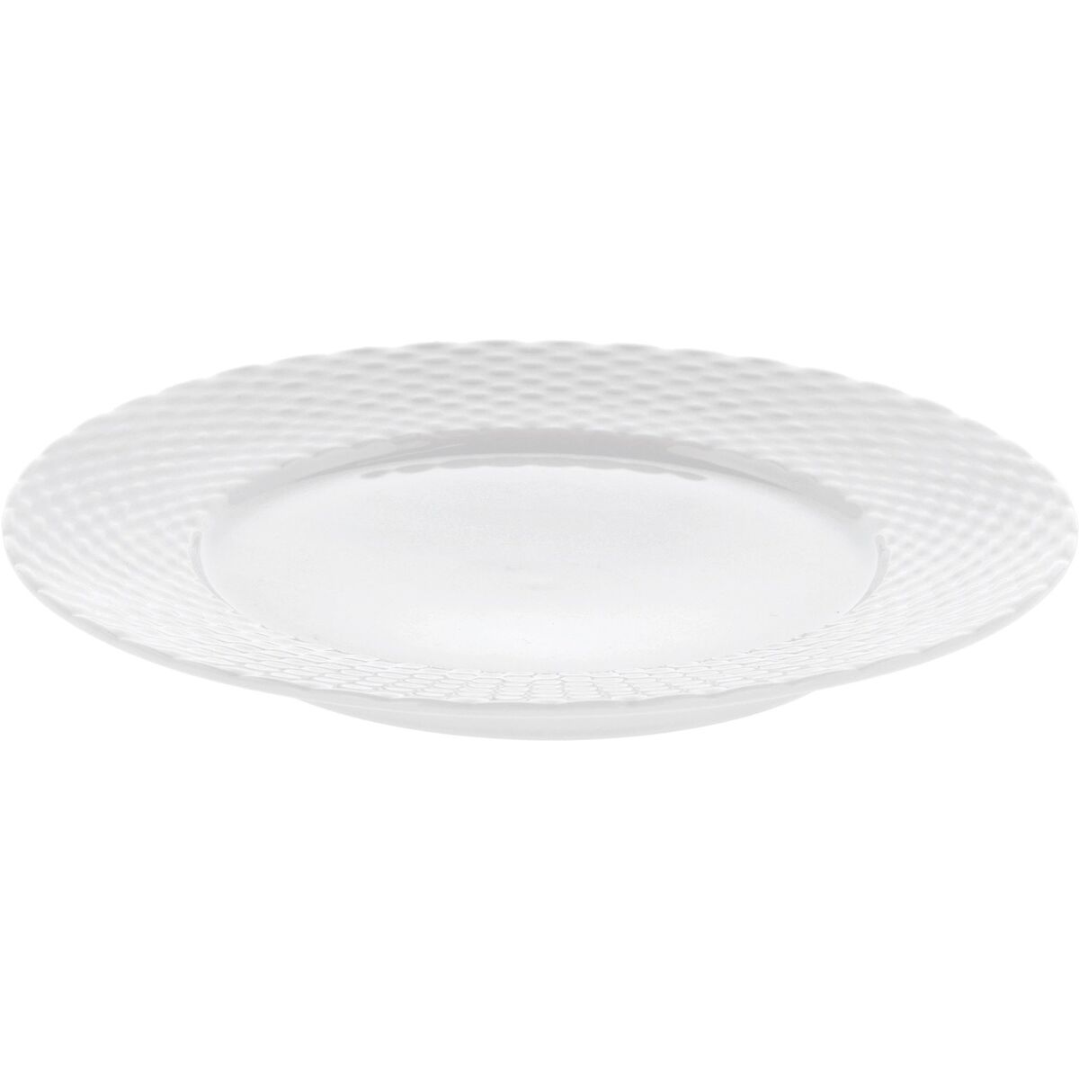 Basket tallrik 22 cm, ugnsfast porslin, vit