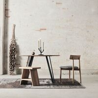 Ava lysestake, antique dark grey