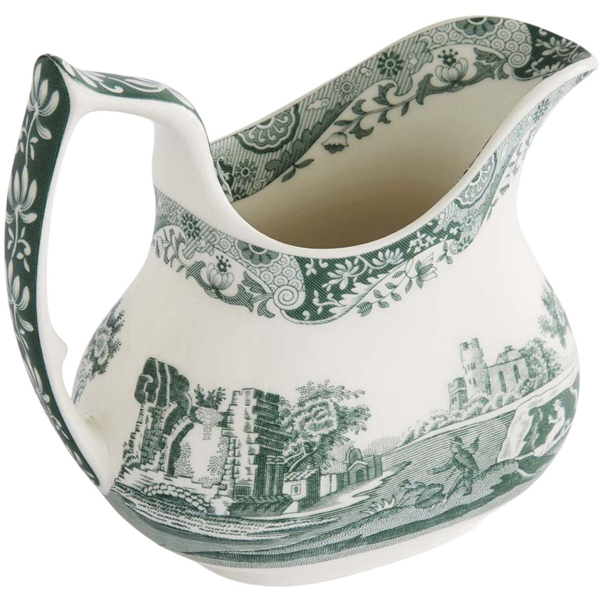 Heritage Green Italian melkekanne 22 cl, grønn/hvit