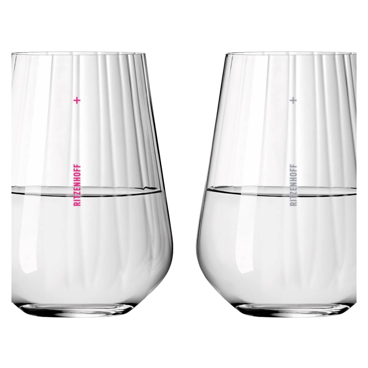 Sternschliff vattenglas med tryck, 2-pack