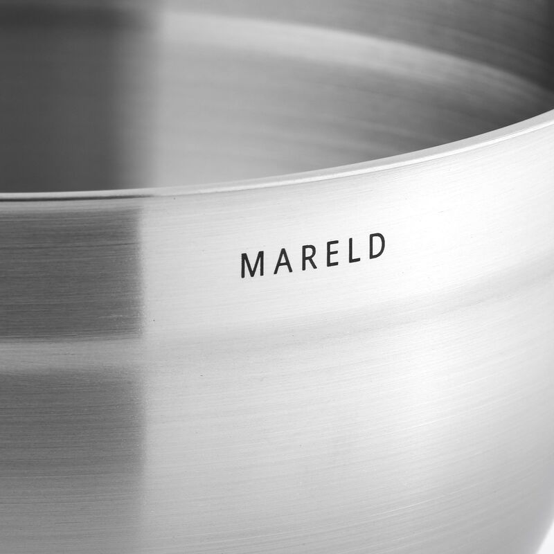 Boller i rustfritt stål, 3 stk