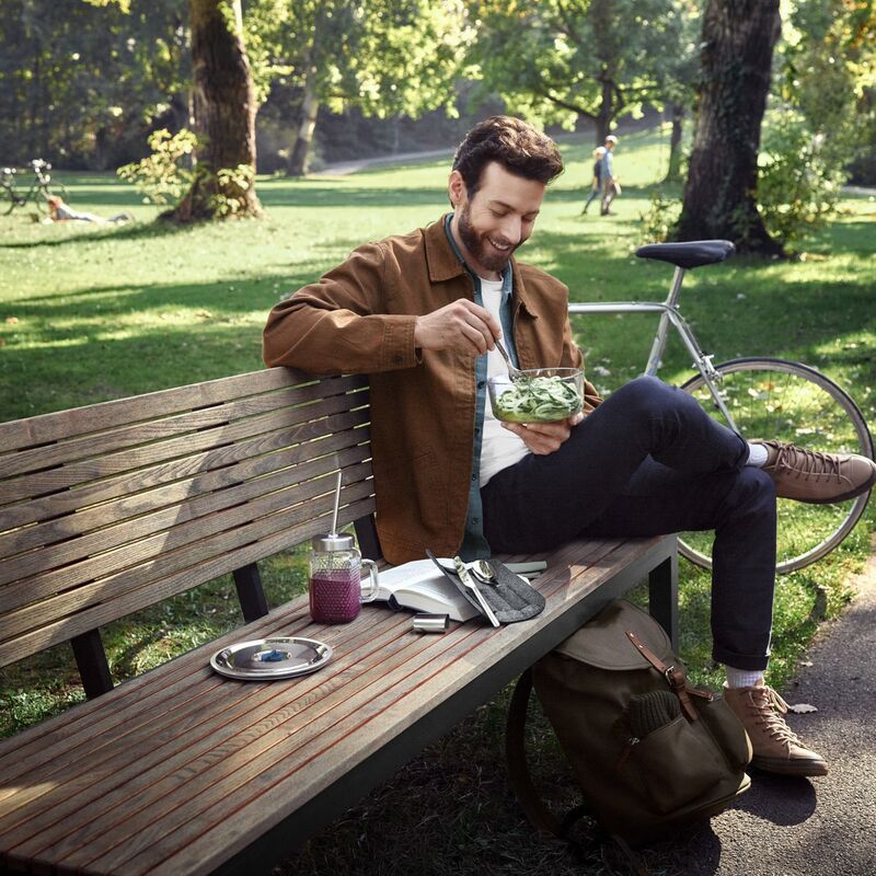 My2Go picnicsæt, 8 dele, poleret stål