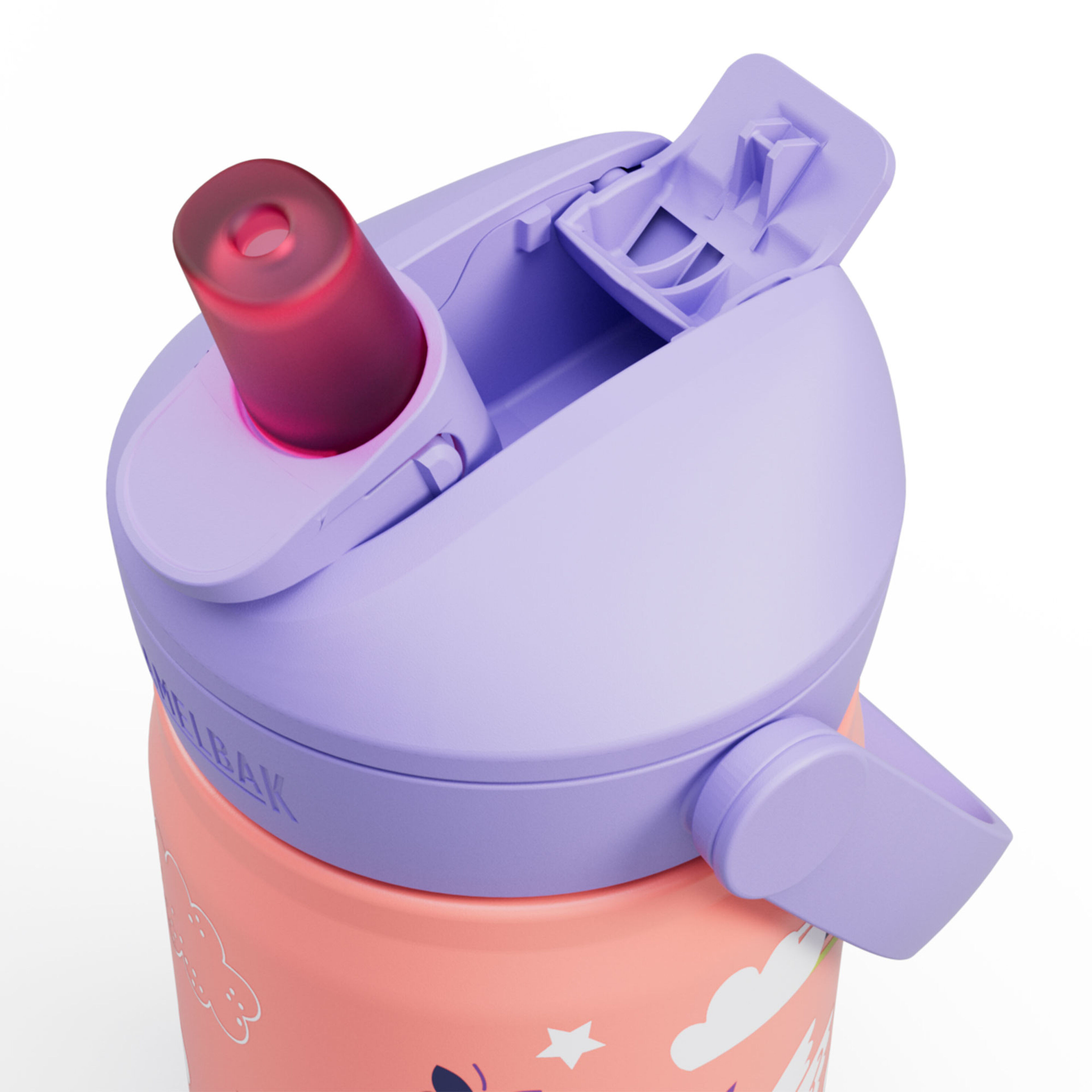Thrive Flip Straw Kids drikkeflaske 0,35 liter, Magic Unicorn