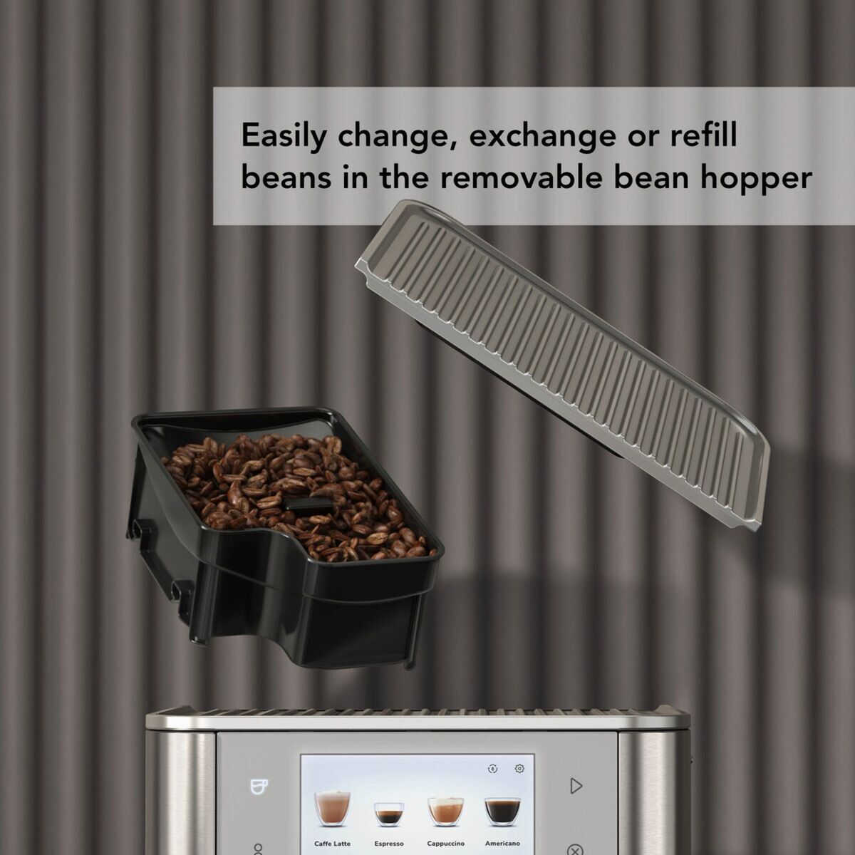 Bønnebeholder til helautomatiske espressomaskiner