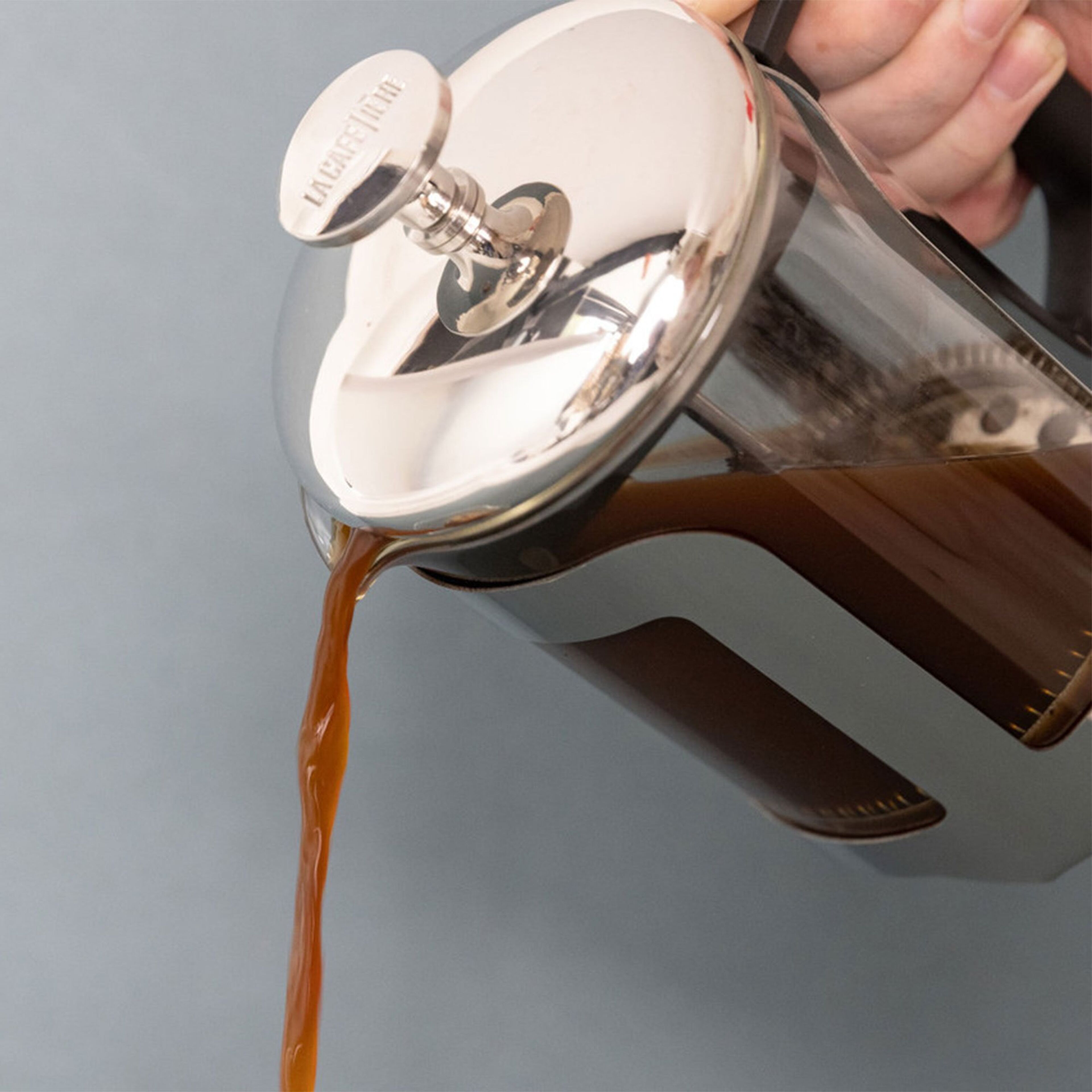 La Cafetière Roma Stempelkande 4 kopper, rustfrit stål