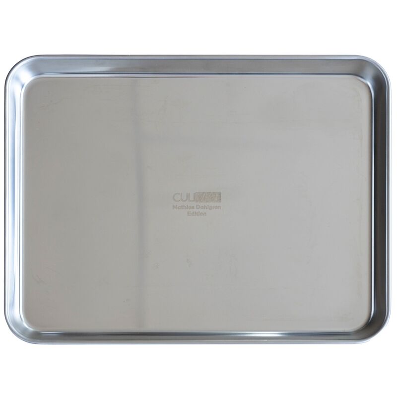 Gastrobleck + galler 31,5x24,5x2,5 cm, rostfritt stål