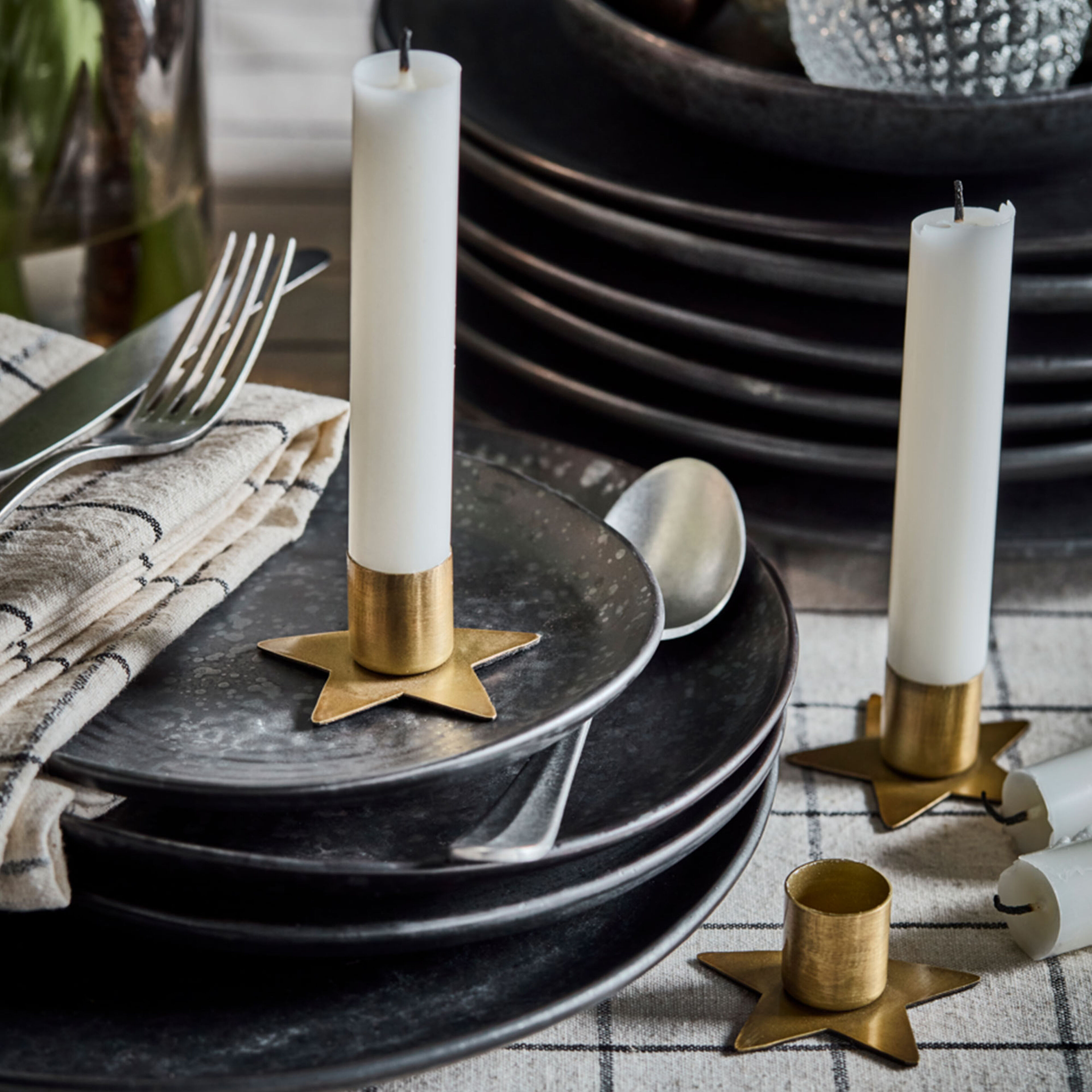 House Doctor Stjerne lysestake 6-pakning