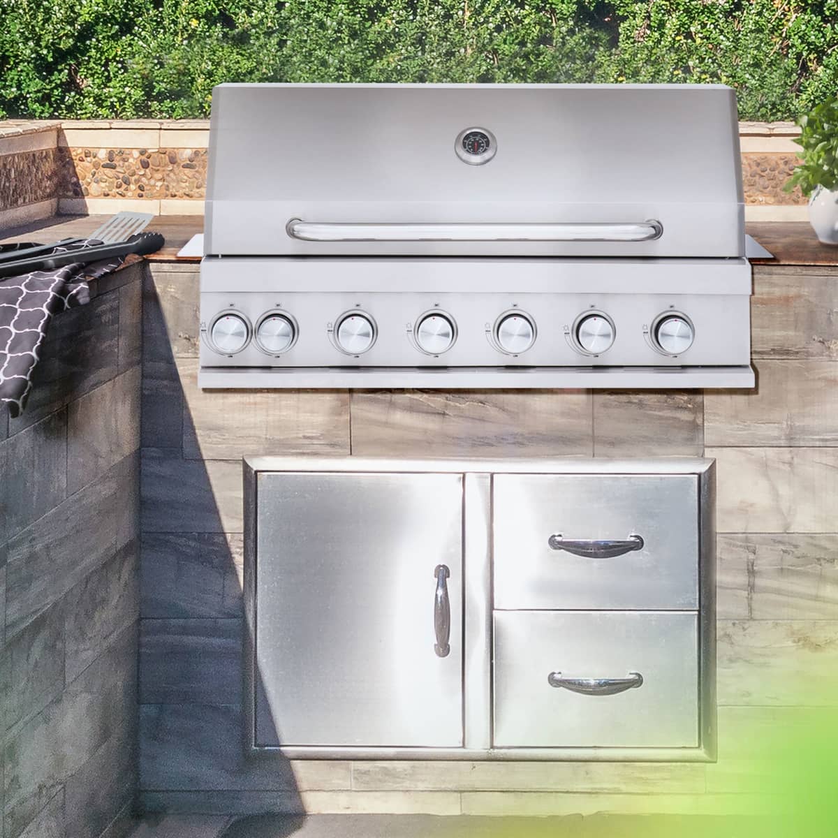 Indbygningsgrill til gas Jewel 6 built-in