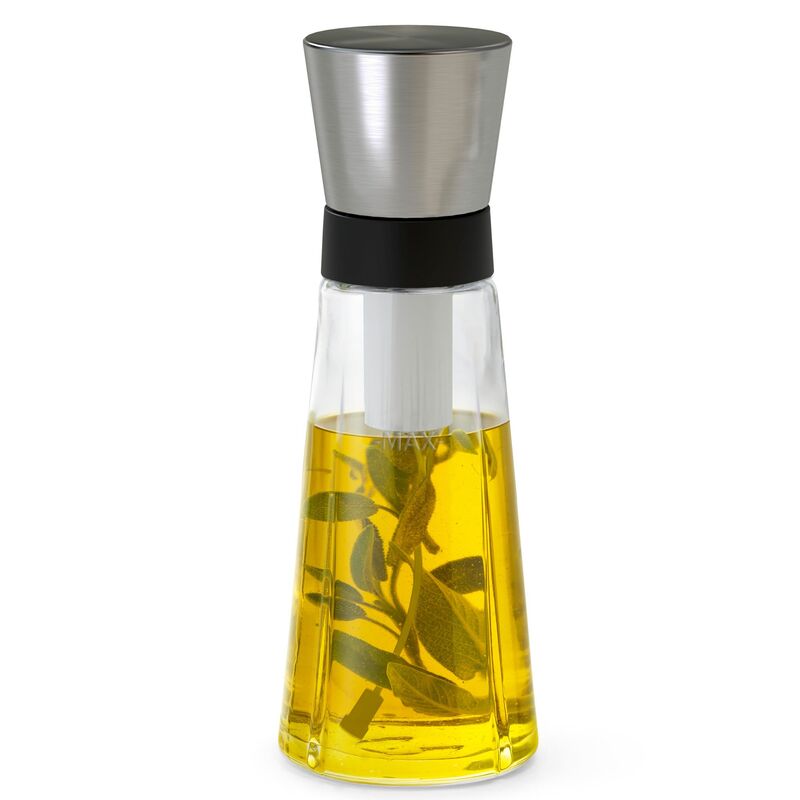 oljesprayflaska 14 cl, svart/stål