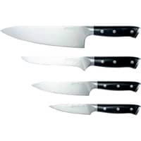 Knivsett, 4 kniver, svart