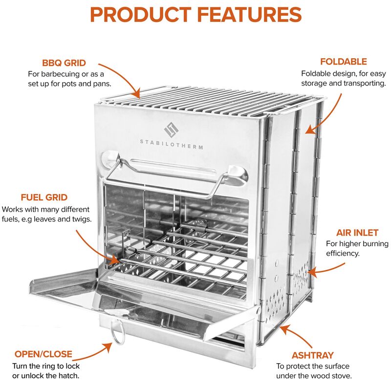 Transportabelt brændefyret stormkøkken