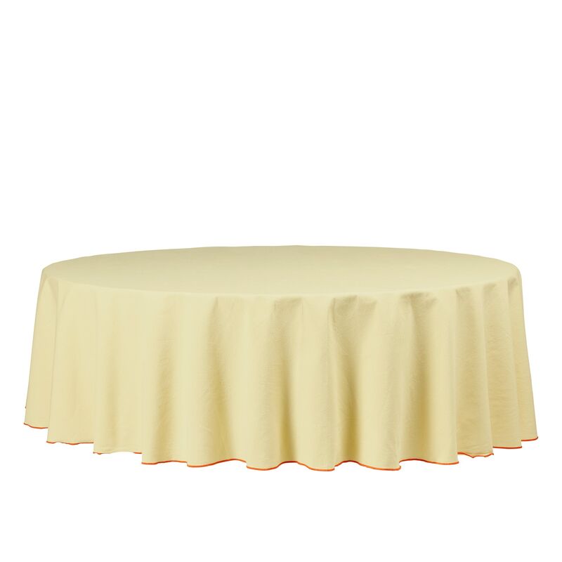 Wilhelmina bordsduk 200 cm, gul