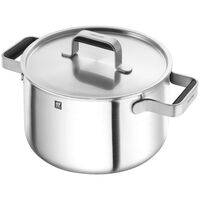 Pure grytesett 5 deler + 4 lokk, rustfritt stål