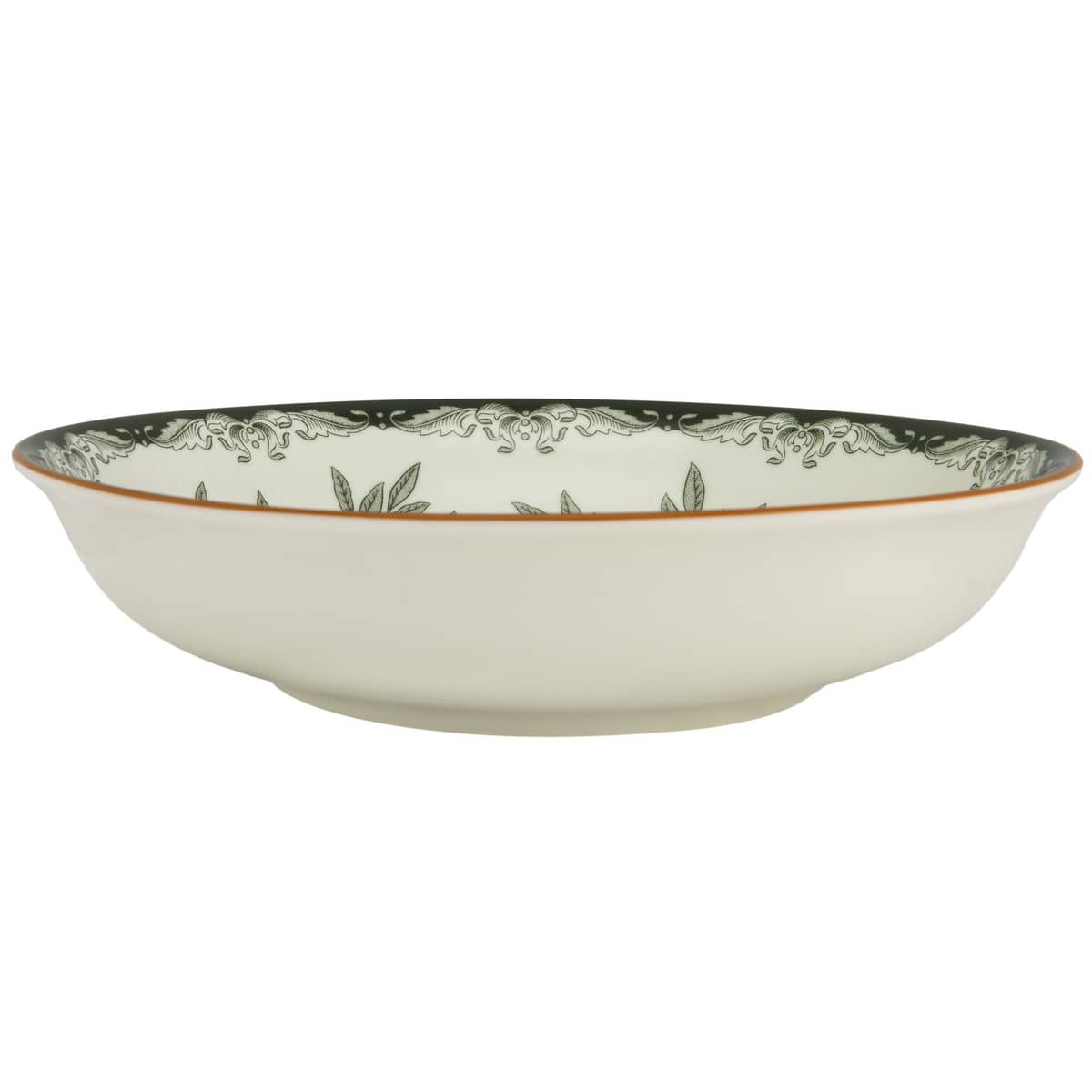 Ostindia Floris djup tallrik 22 cm, grön