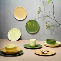 Confetti pastatallerken 23 cm, mustard