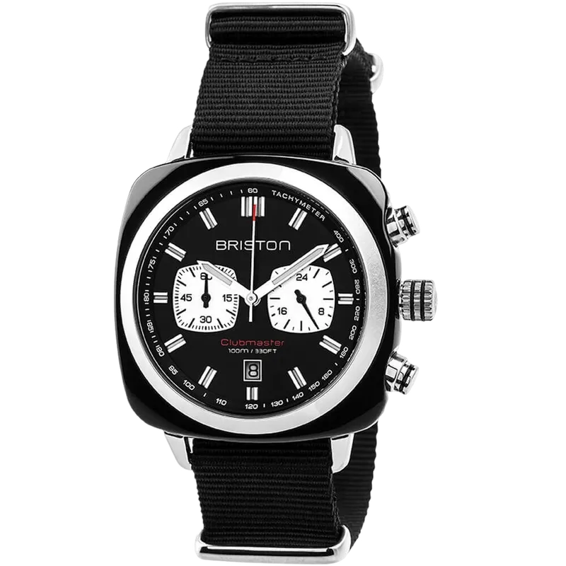 Clubmaster Sport Acétate Noir - Chrono