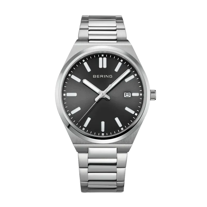 Classic Polished Gold Watch Black 39mm