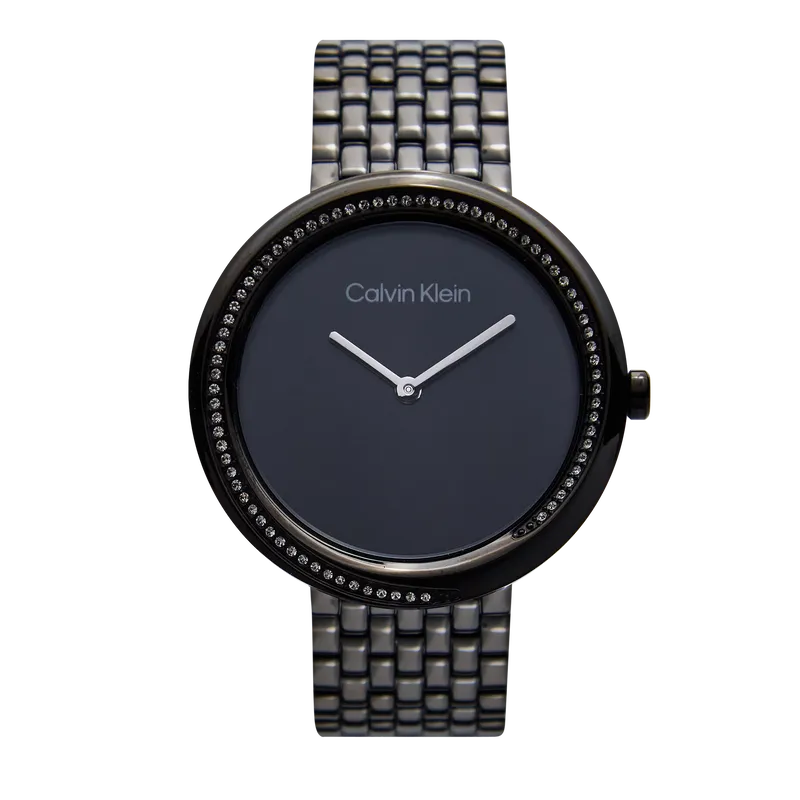Twisted Bezel Women's Watch Black