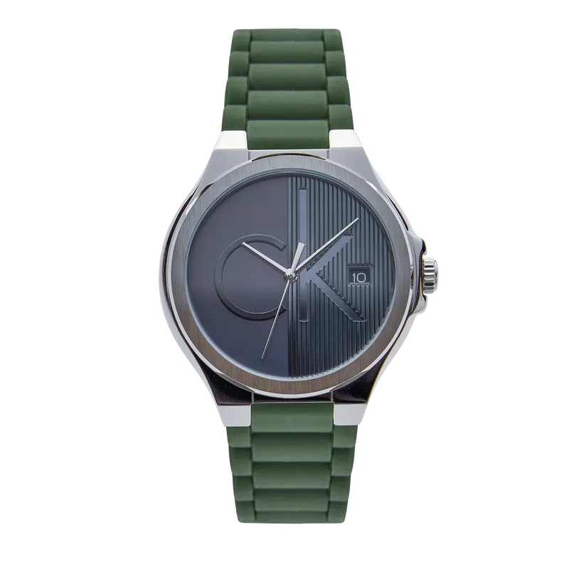 Distinguish Men's GMT Watch Grey Dial Stainless Steel Bracelet