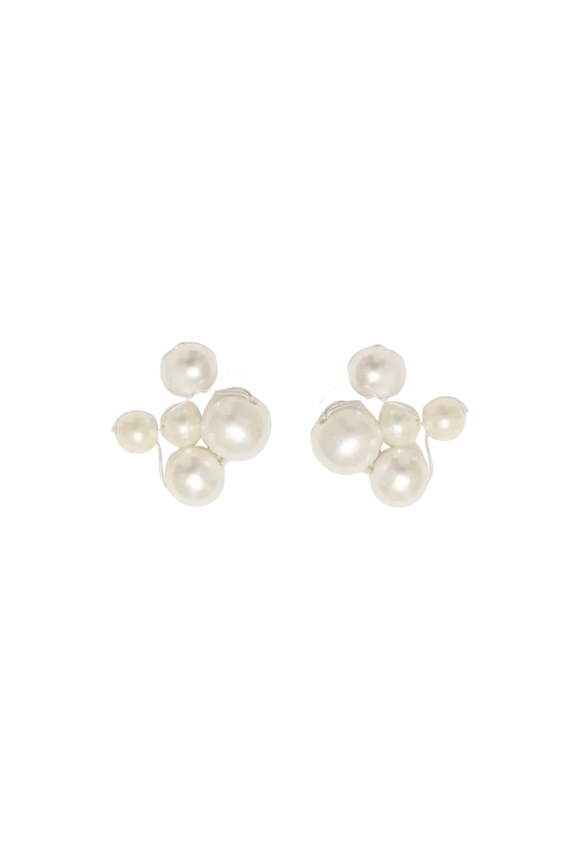 Universal Code - Pearl and Gold Vermeil Earrings