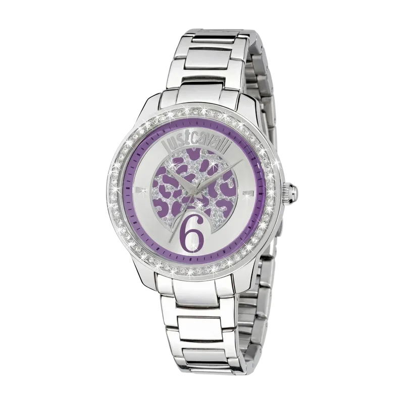 Shiny Crystals Quartz Purple 38mm