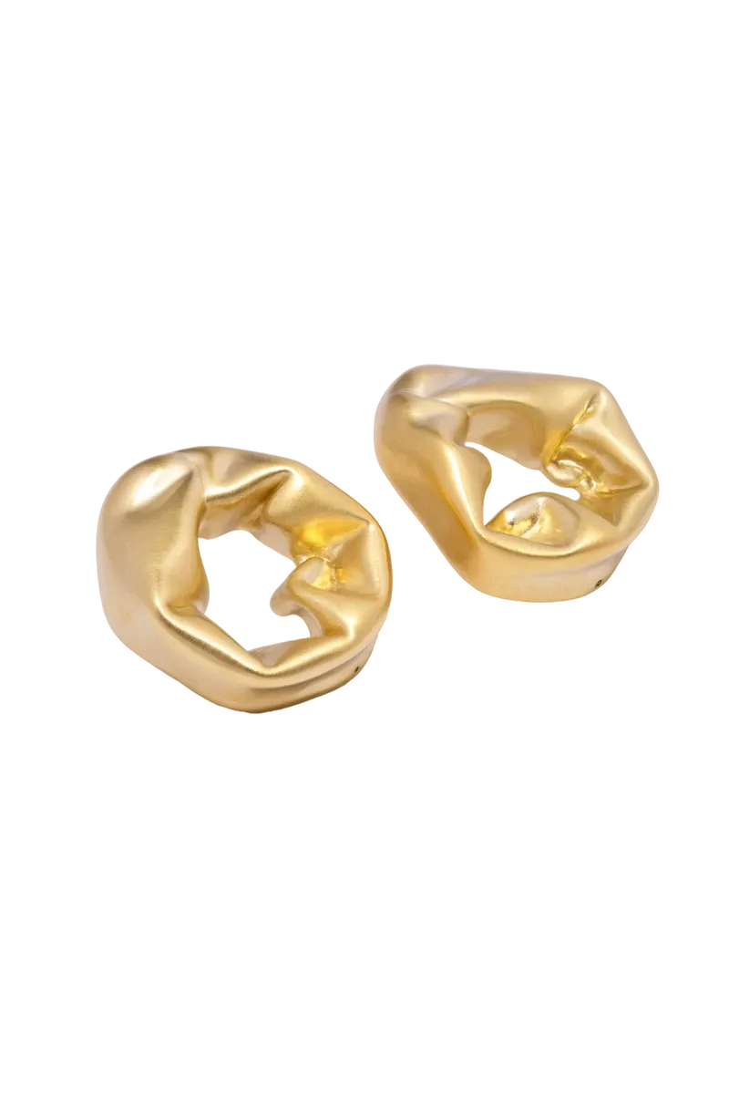 Scrunch - Recycled Gold Vermeil Earrings