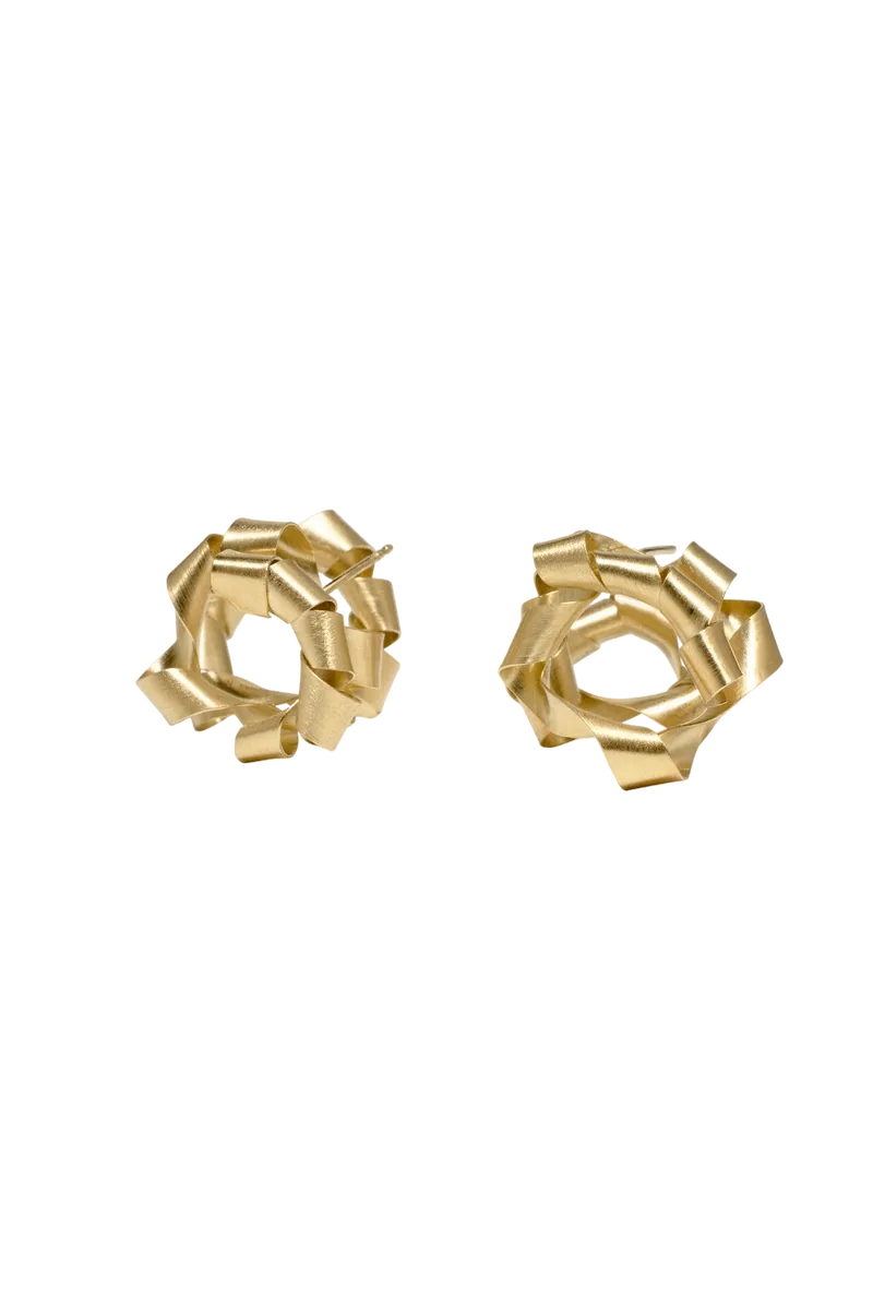 Shreddings - Gold Vermeil Earrings
