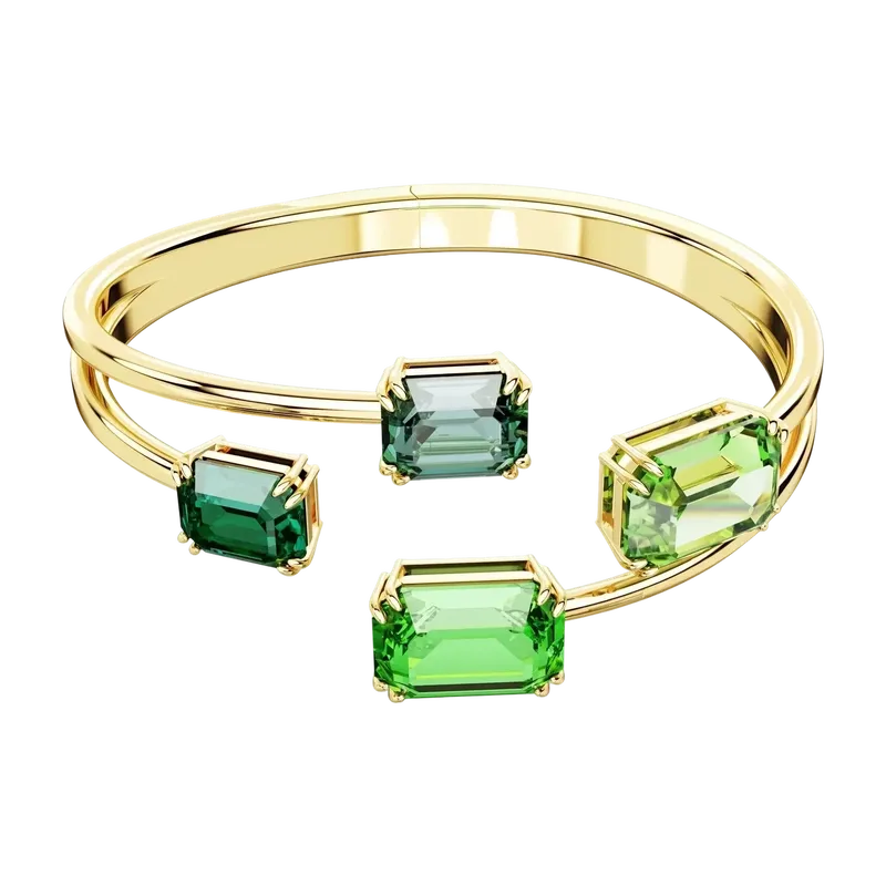 Millenia Bangle Green Gold S