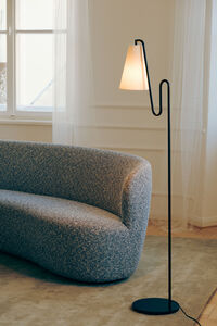 Lou podna lampa Exclusive x Andrea Glad, bijeli bukle/crna
