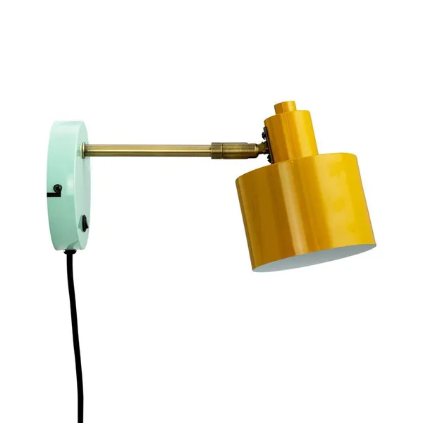 Ocean Wall Lamp Curry/Turquoise/Brass