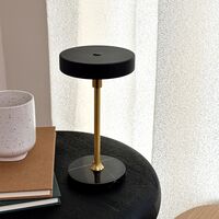 Moonlight Mini Portable Table Lamp LED Black/Marble/Brass
