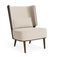 Serena Lounge Chair Dark Oak/Sweet Vanilla