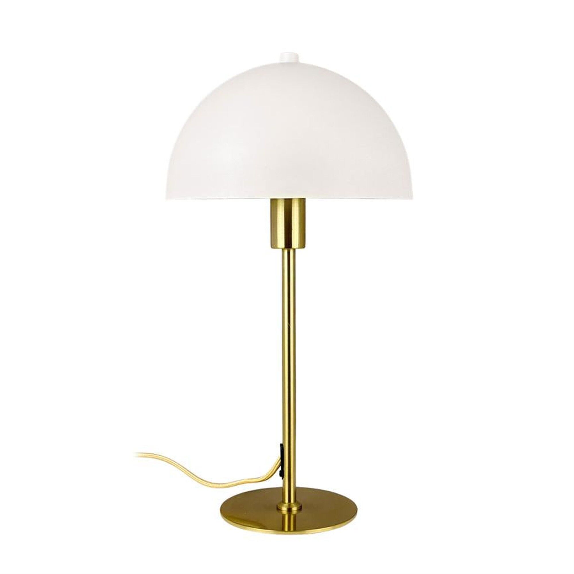 Stockholm bordslampa vit/m&auml;ssing