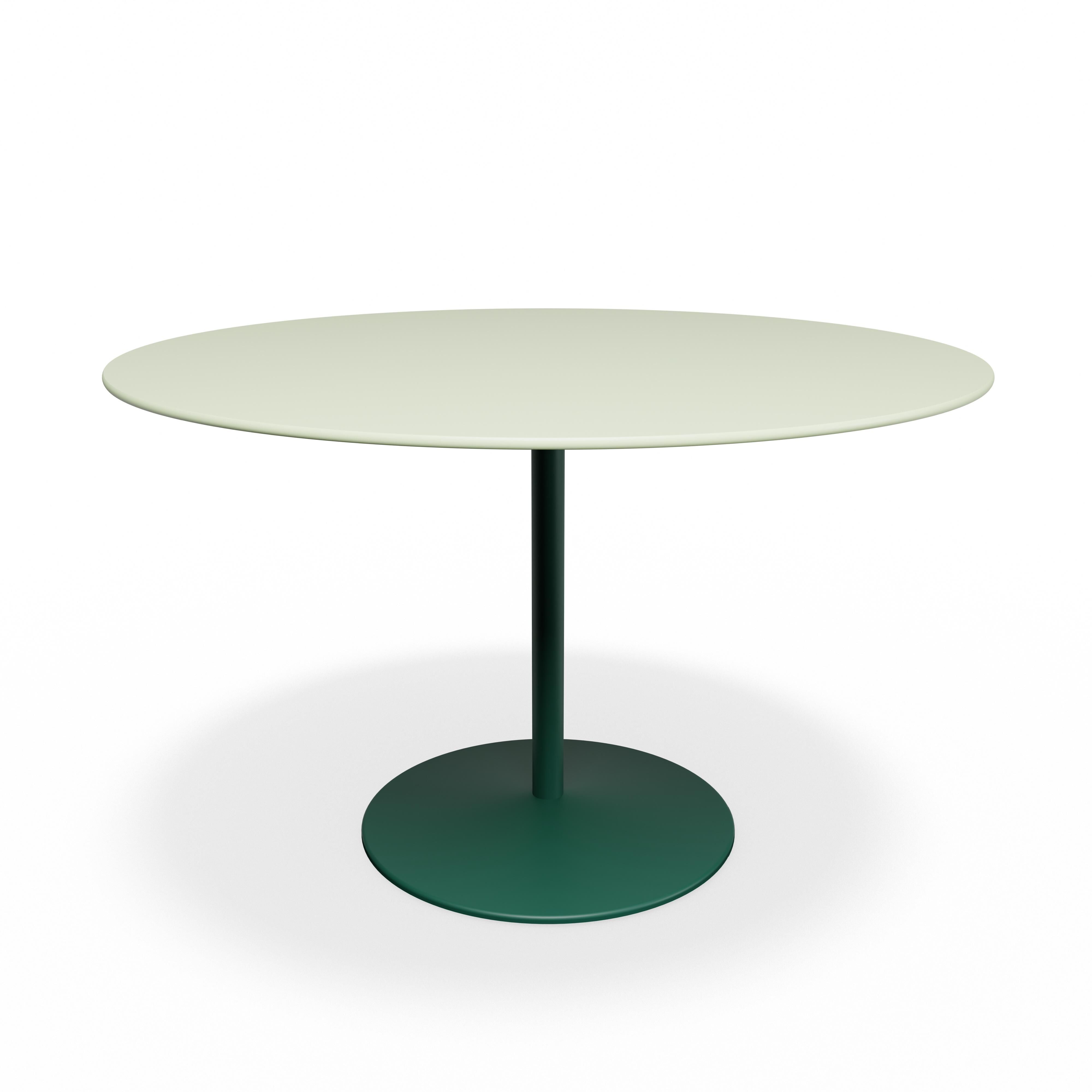 Panton Café- & Spisebord Ø120 4183-Forbo Pistachio Linoleum/136 Pine