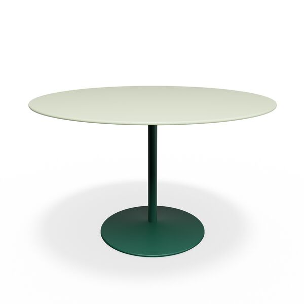 Panton Café- & Spisebord Ø120 4183-Forbo Pistachio Linoleum/136 Pine