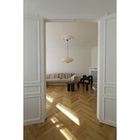 Mori Oval Pendant Ø52 Walnut/Off-white