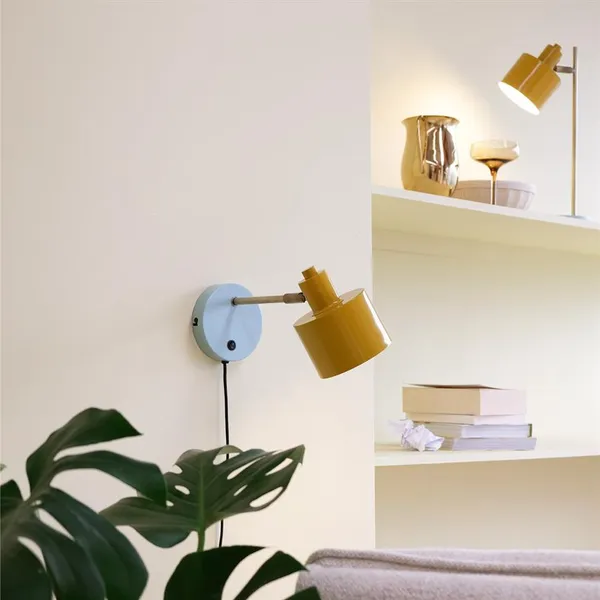 Ocean Wall Lamp Curry/Turquoise/Brass