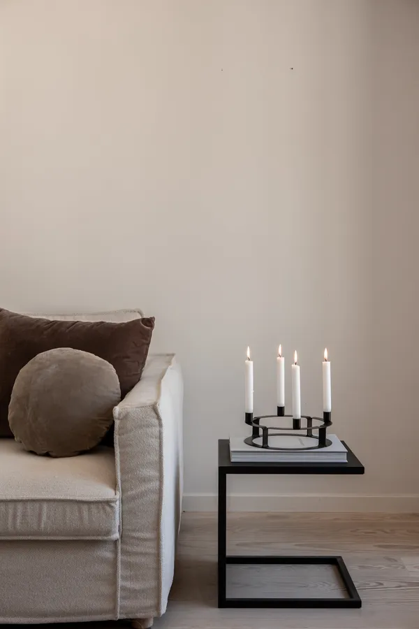 Lucca Candle Holder Matte Black